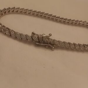 marquise-cut Cubic Zirconic Tennis Bracelet